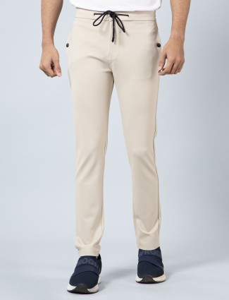 Cookys cream color comfortable track pant