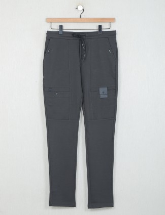 Cookyss dark grey cotton track pant