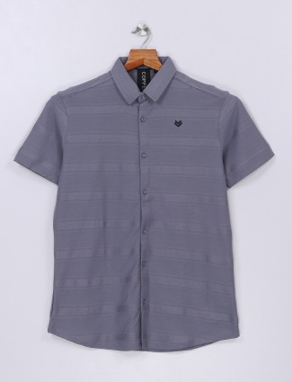 Copperstone grey cotton casual shirt