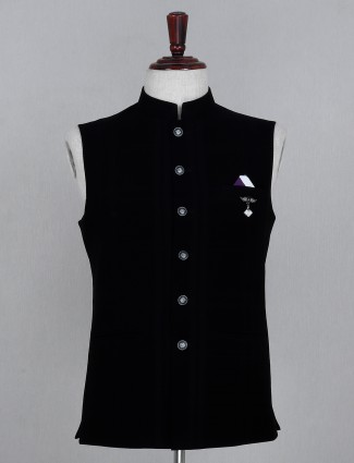 Cotton waistcoat in black checks