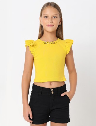 DEAL cotton yellow top