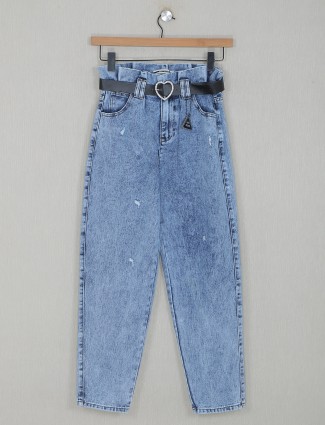 Deal solid light blue denim jeans for women