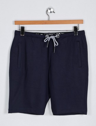 Deepee solid navy hue casual shorts