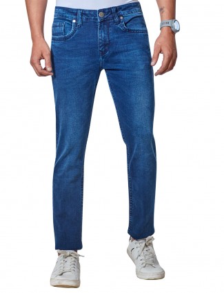 Dragon Hill fancy washed blue jeans