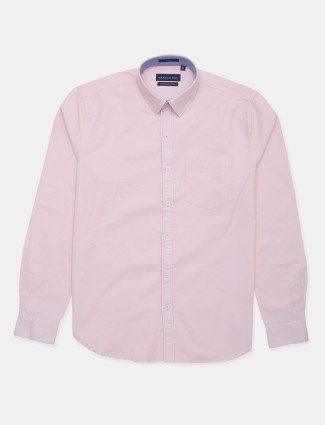 Dragon Hill solid pink cotton shirt