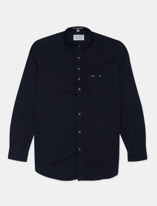 EQ-IQ solid navy casaul shirt for mens