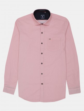 Eqiq pink stripe shirt for mens