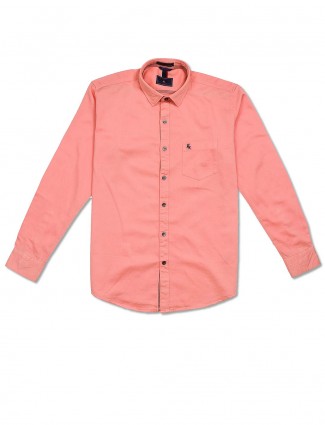 EQIQ simple peach hue shirt