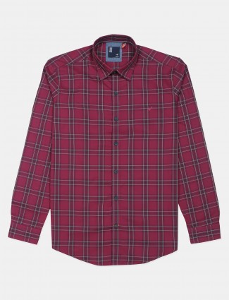 Frio red checks shirt in cotton
