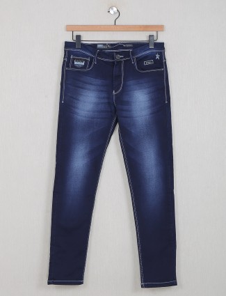 GS78 casual denim jeans in navy blue
