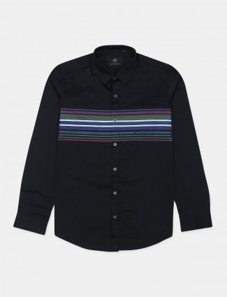 I&F Seven casaul wear black shirt with stripes
