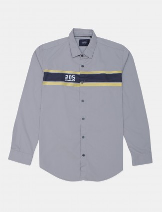 Ireal grey printed shirt for casual event