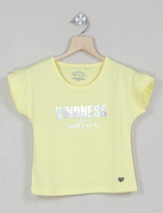 Jappkids yellow shade amazing cotton top for little girls