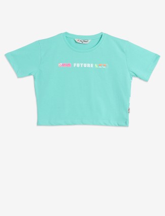 JUST CLOTHES cotton mint green top