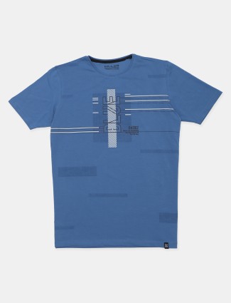 Killer printed blue cotton t-shirt