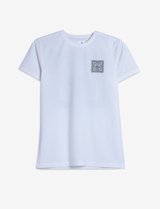 KUCH KUCH off-white printed cotton t-shirt