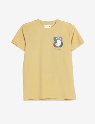 KUCH KUCH yellow printed t-shirt