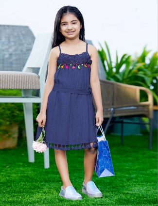 Leo n Babes navy cotton frock
