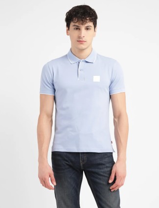 LEVIS light blue plain casual t-shirt