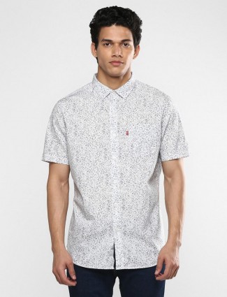 Levis presented white printed shirt