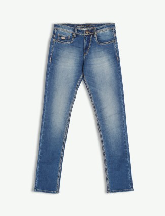 Nostrum blue washed slim fit jeans