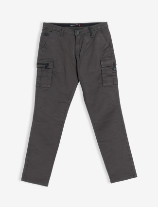 Nostrum charcoal grey cargo jeans