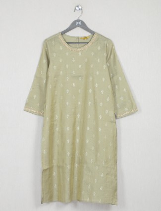 Pastel green casual and festivals kurti