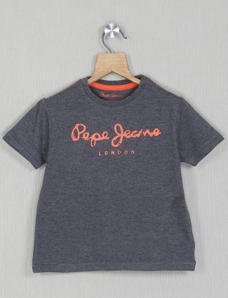 Pepe jeans grey shade cotton t-shirt for boys