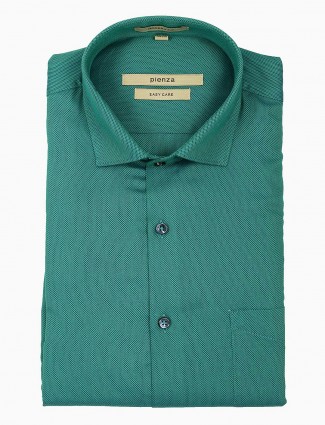 Pienza green hued formal wear shirt