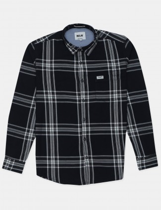 Relay cotton black shirt for casual function