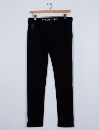 Rexstraut denim slim fit style black jeans