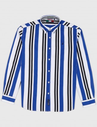 River Blue white and blue stripe shirt