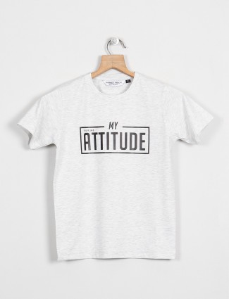 Ruff presented printed white t-shirt for boys