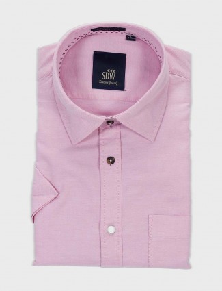 SDW solid pink official formal shirt