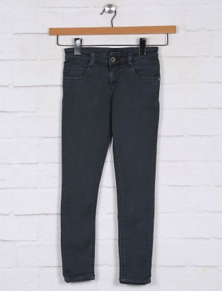Stilomoda grey solid casual jeans