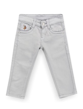 U S POLO ASSN light grey solid jeans