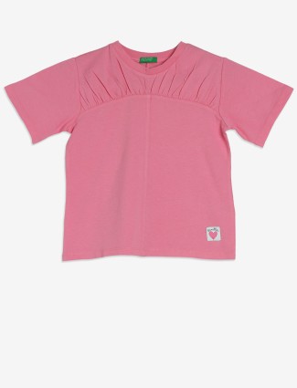 UCB pink plain top