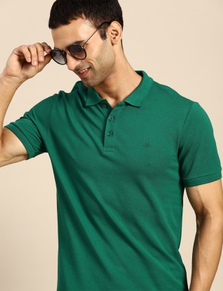 UCB presented solid casual t-shirt in green