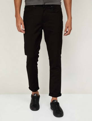 United Colors of Benetton solid black slim fit jeans