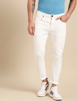 United Colors of Benetton solid white jeans