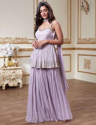 Violet gorgeous wedding events palazzo set for women