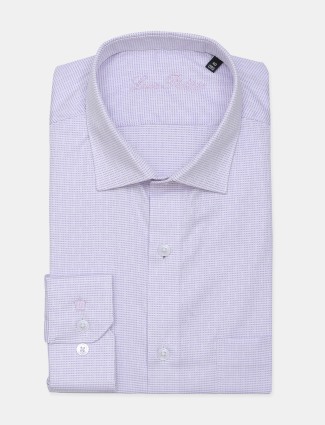 Z2000 cotton fabric textured light violet mens shirt
