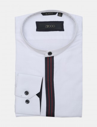 Z2000 fabric white solid mens shirt