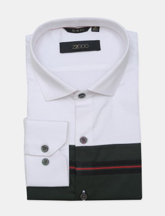 Z2000 presented solid white cotton shirt