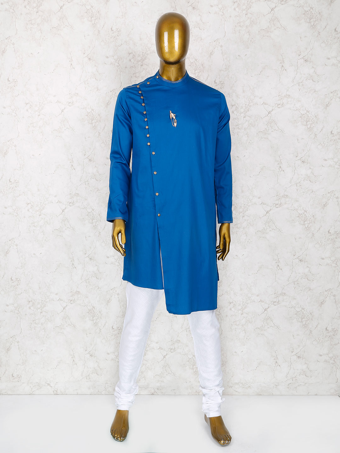Royal blue party wear kurta suit for mens - G3-MKS0873 | G3fashion.com